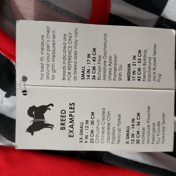 Harajuku Lovers Dog Clothes Graphic Hoodie Size Small Color Black White Red NWT - Picture 7 of 7